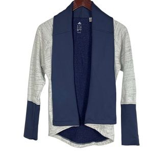 Adidas Open Front Cardigan Duster Size XS